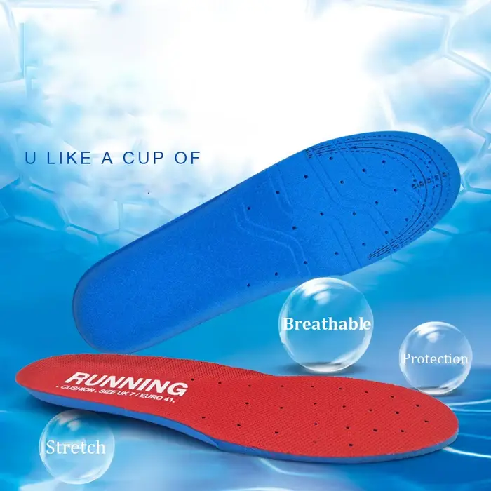 Semelles intérieures absorbant les chocs pour chaussures