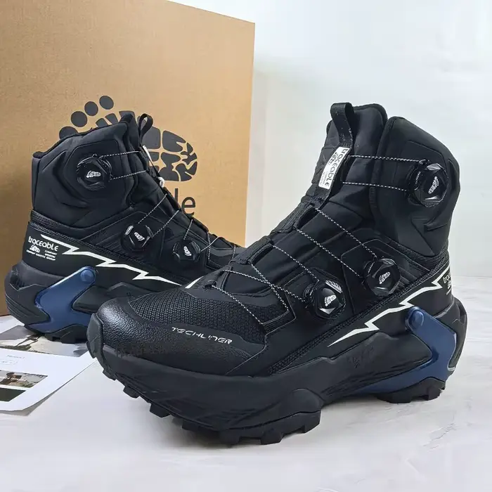 Bottes de montagne mi-montantes de marque originale, à laçage rapide, pour la randonnée en extérieur, unisexe, printemps/automne, chaussures de trekking