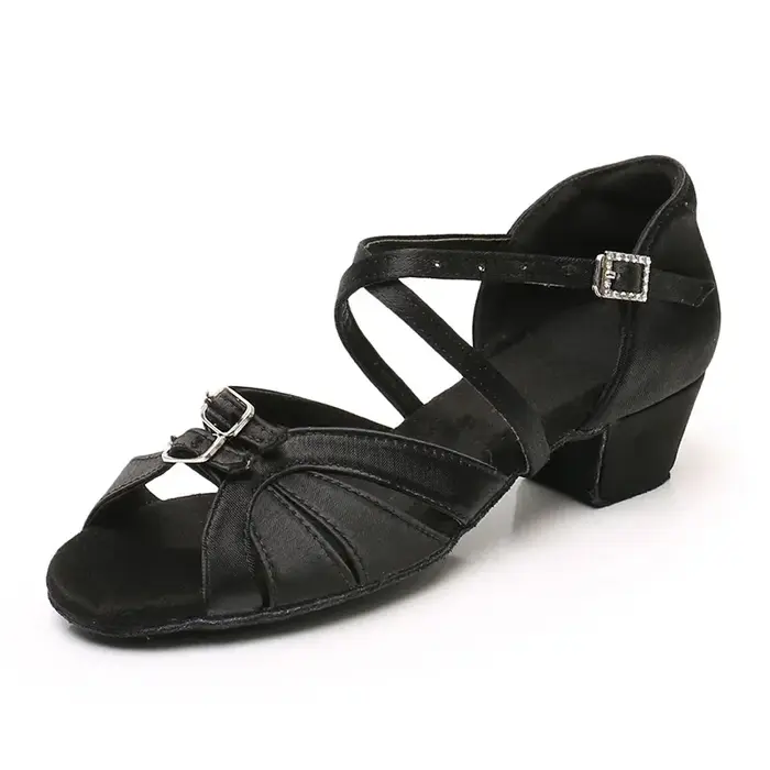 Chaussures de danse pour filles et femmes, chaussures de salle de bal latine, chaussures de spectacl