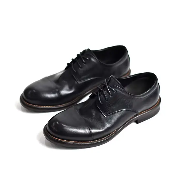 Goodyear – semelle extérieure en cuir de cheval soudé, tenue formelle d'affaires délavée, chaussures