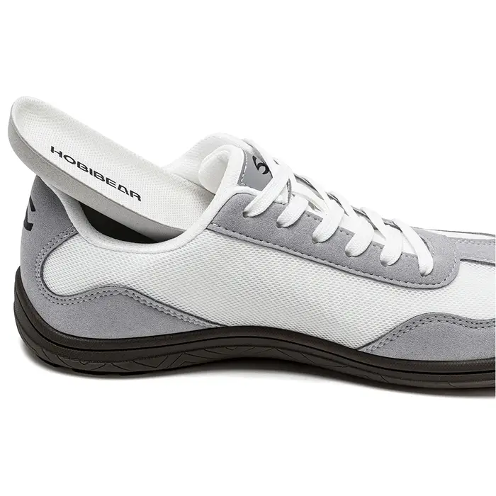 HOBIBEAR chaussures larges pieds nus femmes hommes zéro goutte minimaliste baskets en cuir artificie