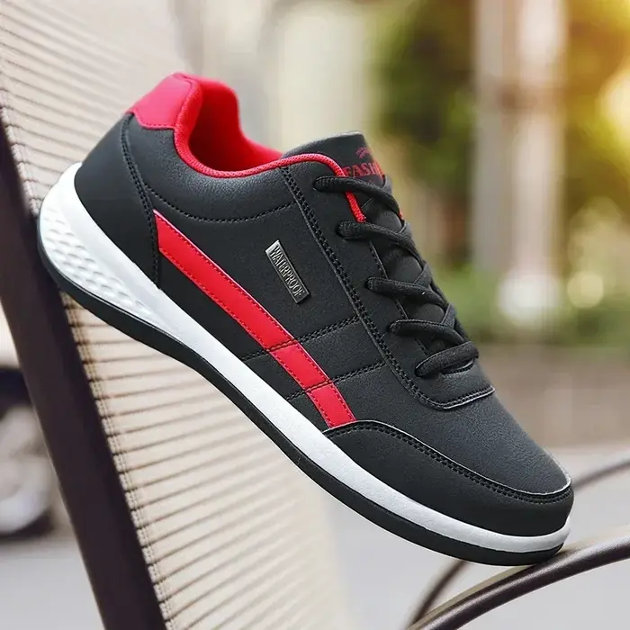 Chaussures à lacets vulcanisées pour hommes, baskets en cuir imperméables, décontractées et confortables, chaussures pour hommes, Masculino