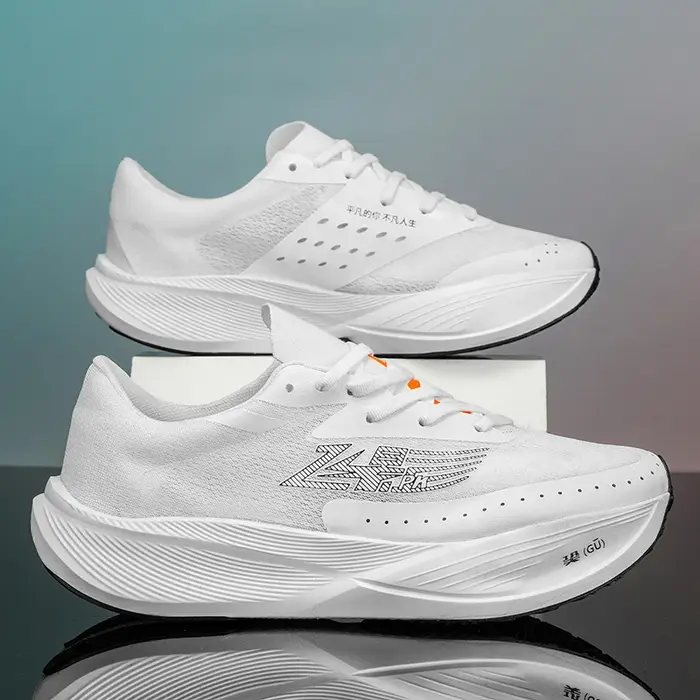 Chaussures de course Marathon pour hommes avec plaque carbone