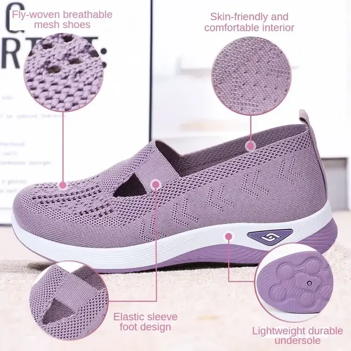 ​ Chaussures pour femmes été 2025 espadrilles décontractées respirant sans lacet