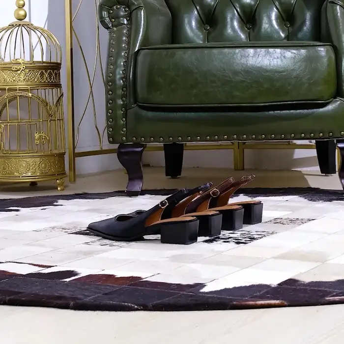 Chaussures pour femmes simples et haut de gamme avec talons épais