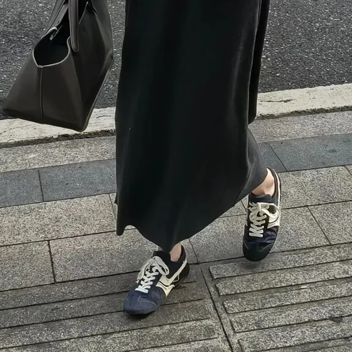 Chaussures de sport décontractées en cuir véritable pour femmes
