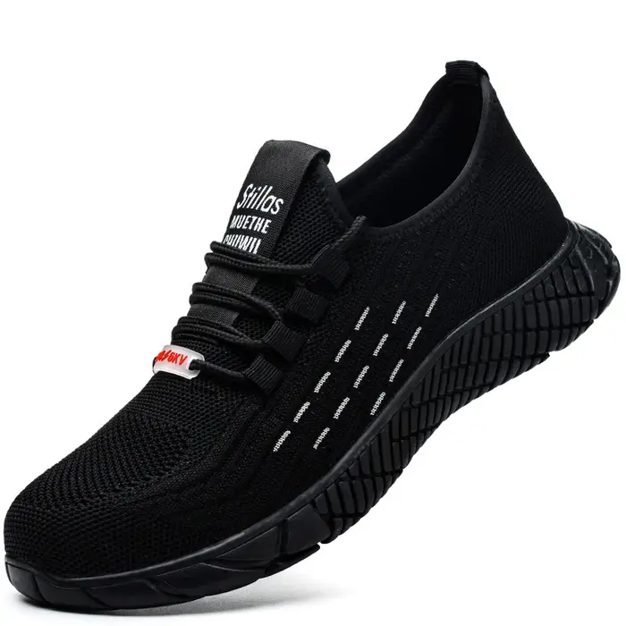 Baskets de travail ultralégères chaussures à bout en acier chaussures de sécurité pour hommes chauss