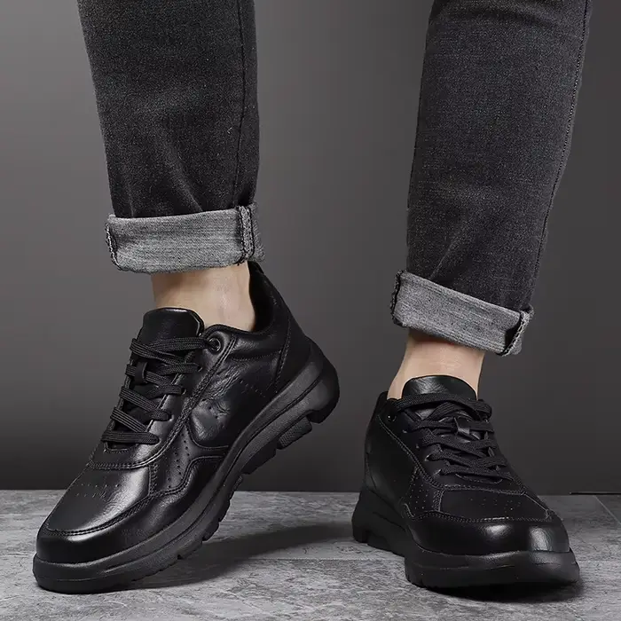 Baskets en cuir non ald pour hommes