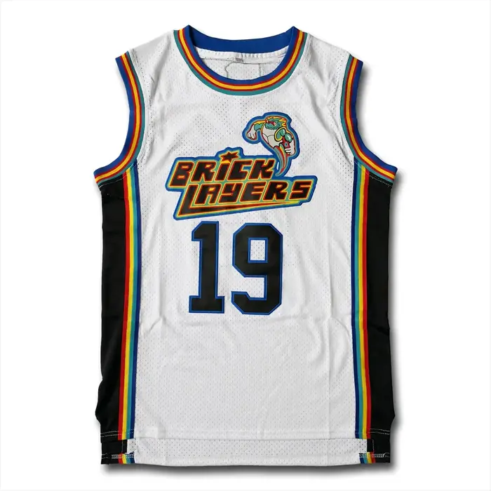 Aaliyah19 # Brick Layers CAMBRIDGE 3 White Basketball Jersey