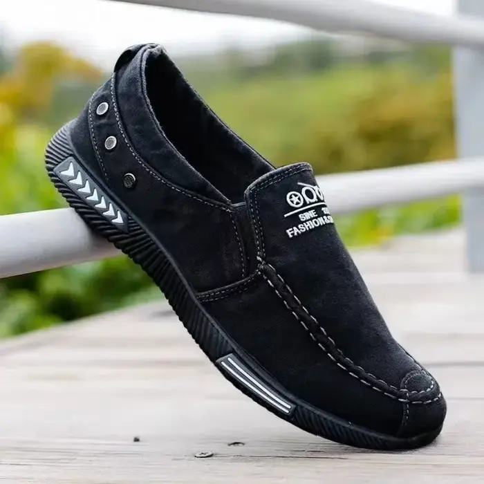 Chaussures en coton pour hommes, nouvelles chaussures de printemps décontractées en toile, chaussure