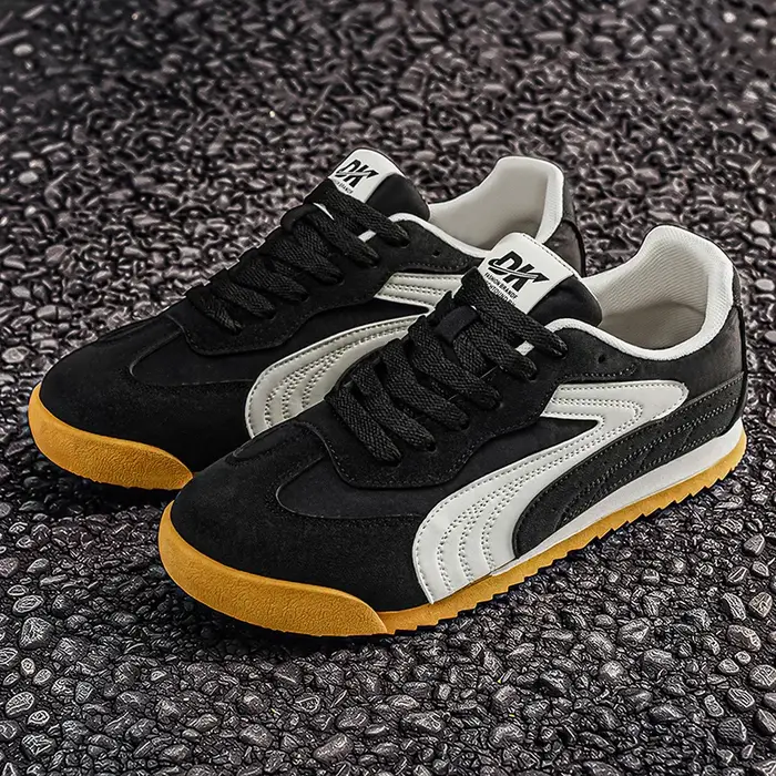 Chaussures de sport rétro allemandes basses pour hommes, colorées, respirantes, à semelle souple, dé