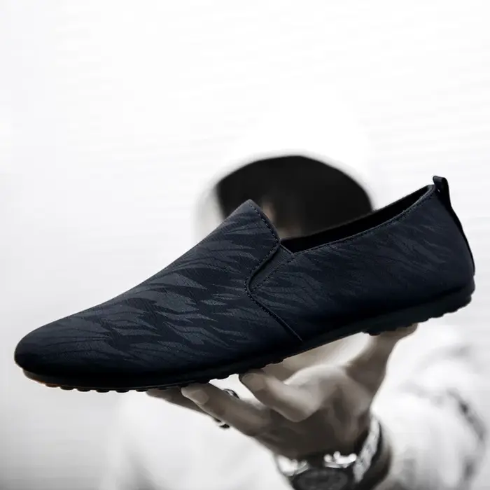 Chaussures pour hommes nouveaux hommes à la mode toile respirant chaussures de marche à fond plat av
