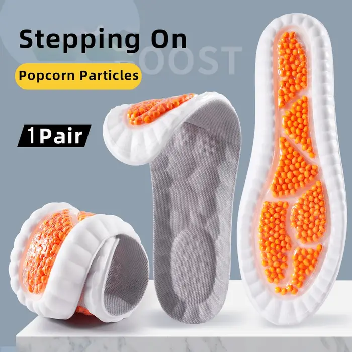 Semelles intérieures de Sport complètes pour les pieds, semelle à coussin d'air en PU, souples et respirantes, Absorption des chocs, chaussures de course, semelle intérieure de soutien de la voûte pla
