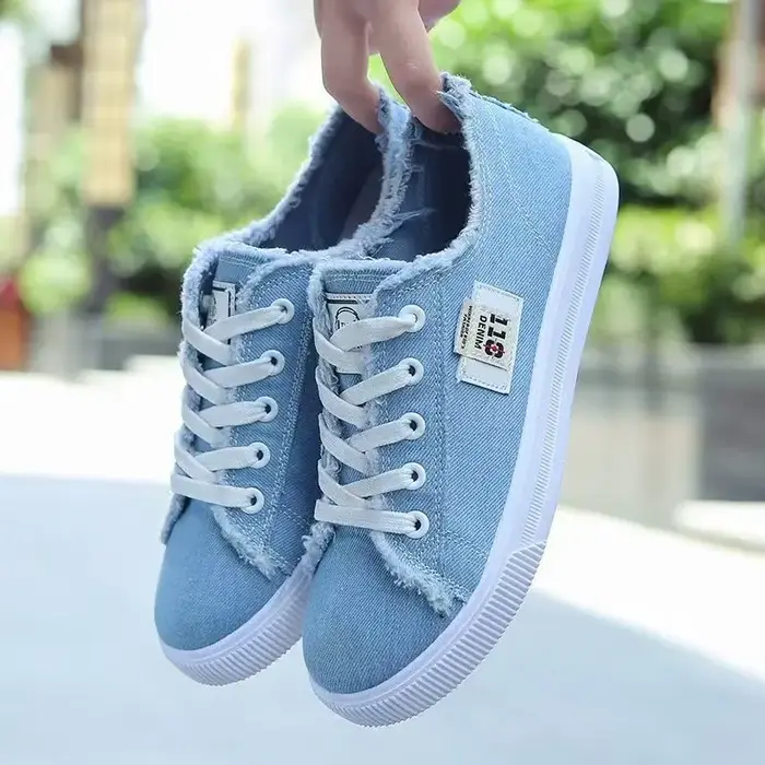Baskets basses en toile pour femme Printemps-Été 2026