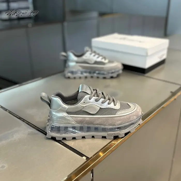 Grosse Sneaker hommes concepteur coussin d'air chaussure de Sport mode tissu en cuir décontracté respirant hauteur augmentée plate-forme conseil chaussures