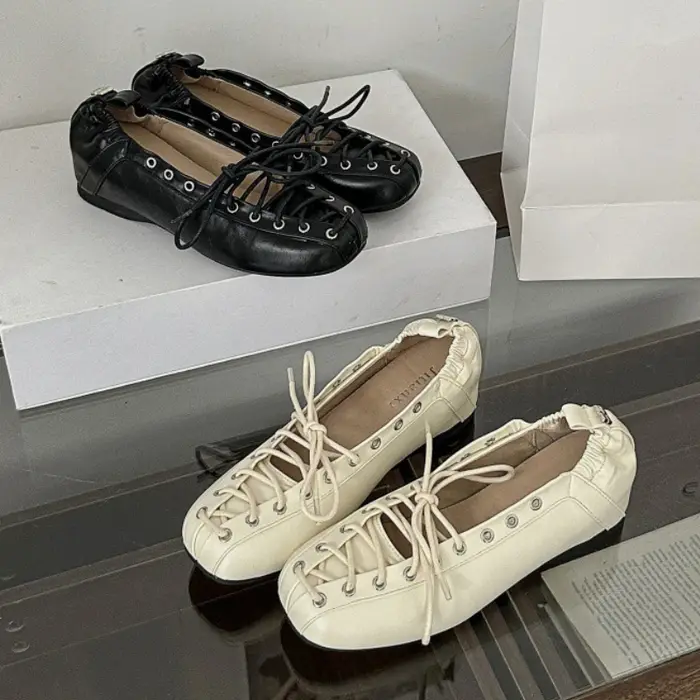 Chaussures de créateur rétro croisées pour femmes