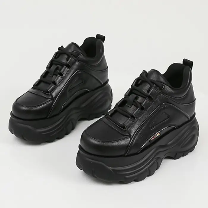 Baskets confortables en cuir souple à lacets pour femmes, chaussures légères et antidérapantes décon