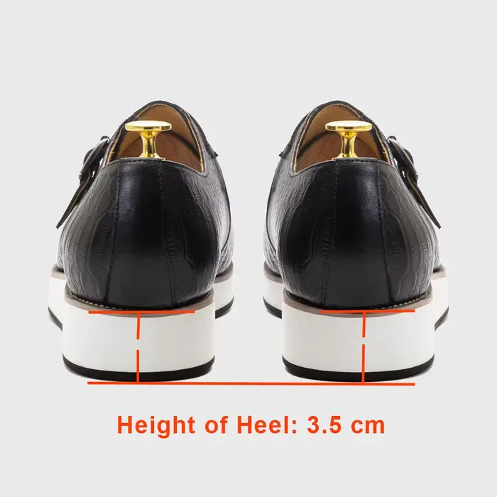 Hommes chaussures décontractées en cuir véritable motif Crocodile chaussure classique pour hommes en