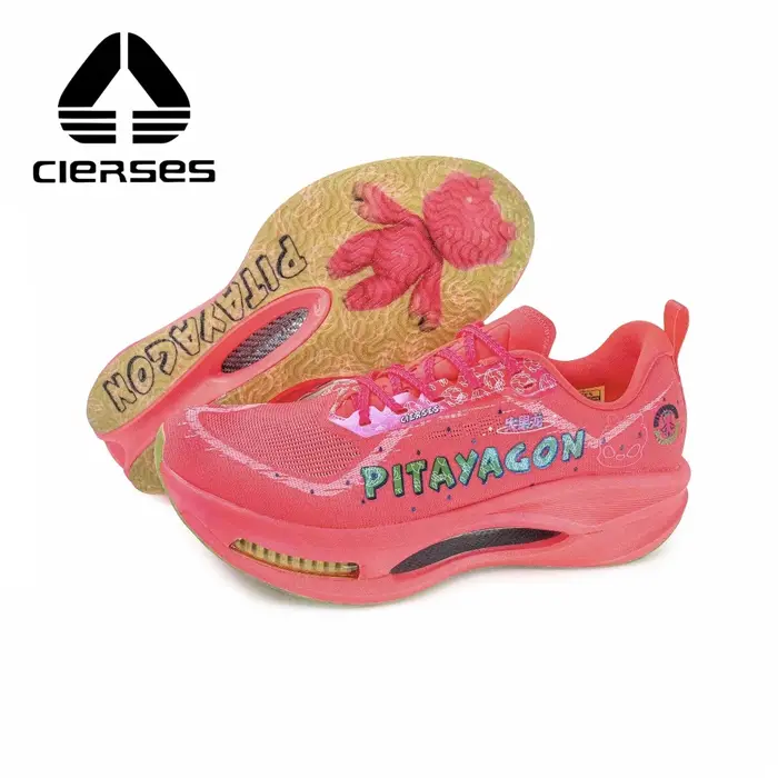 Chaussures de course à coussin d'air CIERSES avec plaque en carbone pour une forte absorption des chocs et une stabilité