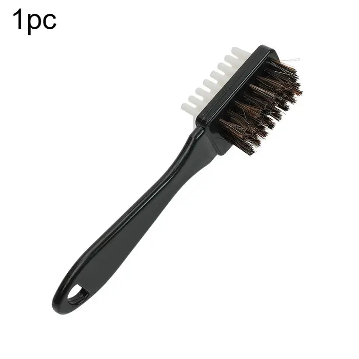 1 brosse de nettoyage pour chaussures en daim et cuir avec gomme, entretien des articles en similicu