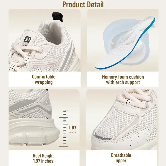 Baasploa femmes chaussures de sport en plein air léger respirant Jogging baskets femme décontracté maille anti-dérapant