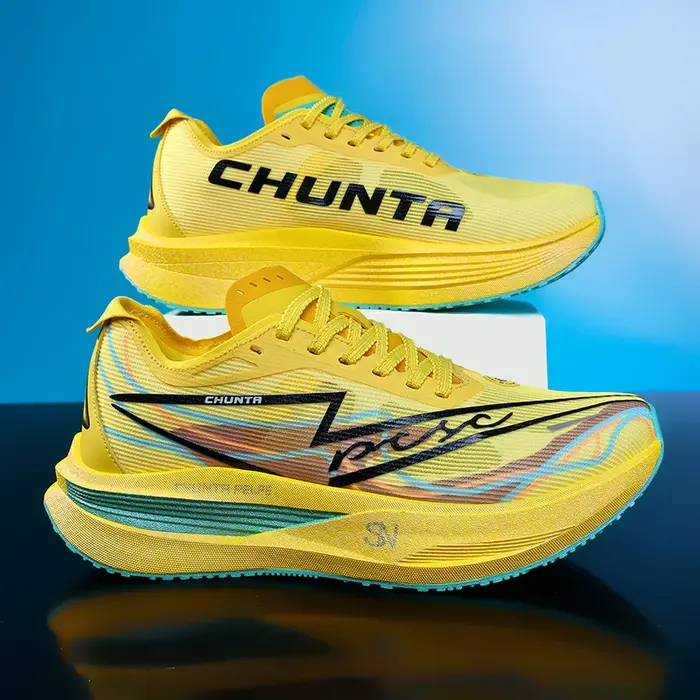Chaussures de course Marathon pour hommes avec plaque en carbone