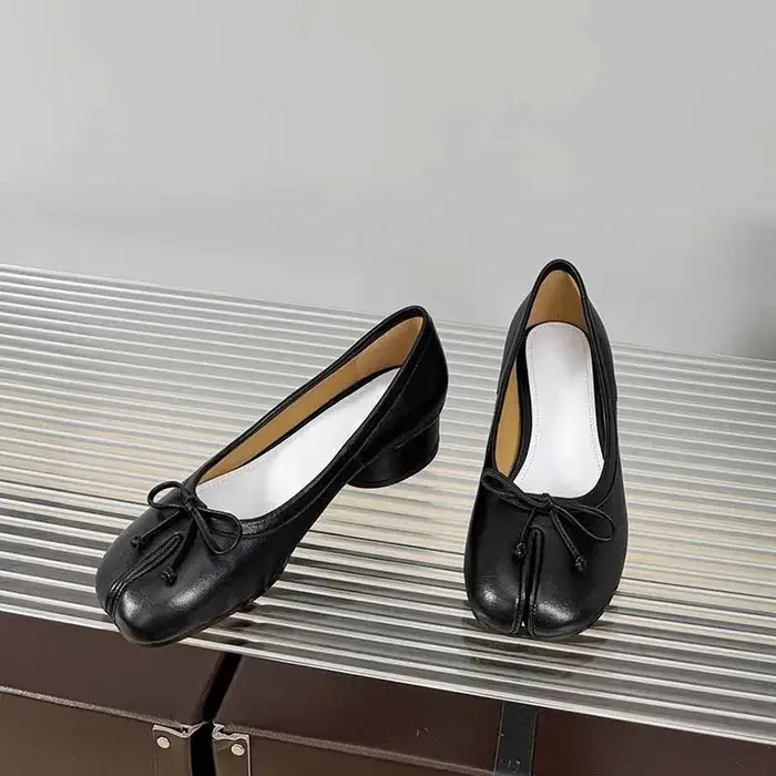 Chaussures Tabi de luxe de styliste, mocassins à semelles souples avec nœud Mary Jane Trotters, chau