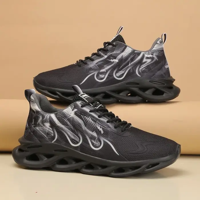 YRZL chaussures de course pour hommes baskets légères en maille respirante