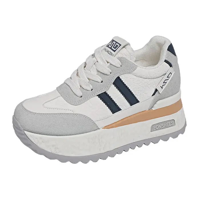 Chaussures de sport pour femmes, nouveau style printemps, décontractées, légères, rétro, à semelle é