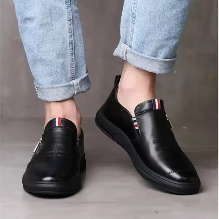 Chaussures décontractées en cuir PU pour hommes