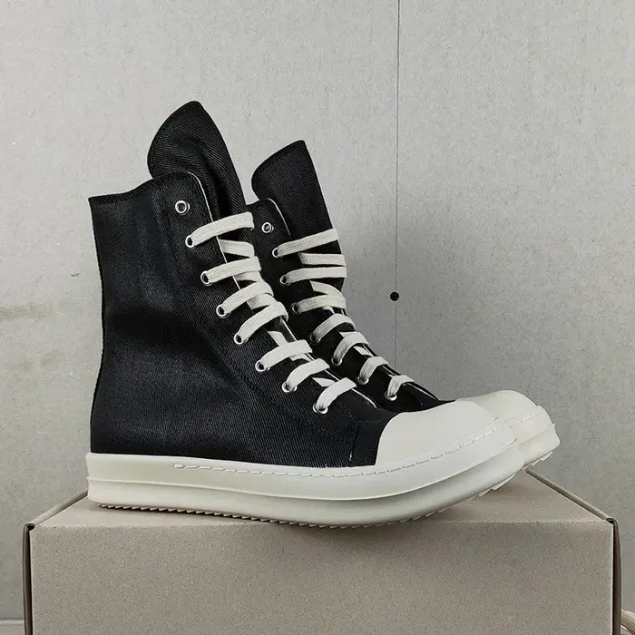 YETTIES Baskets montantes en toile unisexes | Chaussures d'été zippées à semelle épaisse | Plimsolls décontractés à