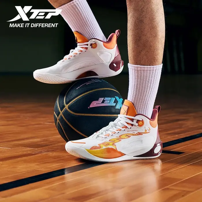 Xtep chaussures de basket hommes 2025 été résistant à l'usure respirant stabilité élastique léger baskets pour homme 875319120003