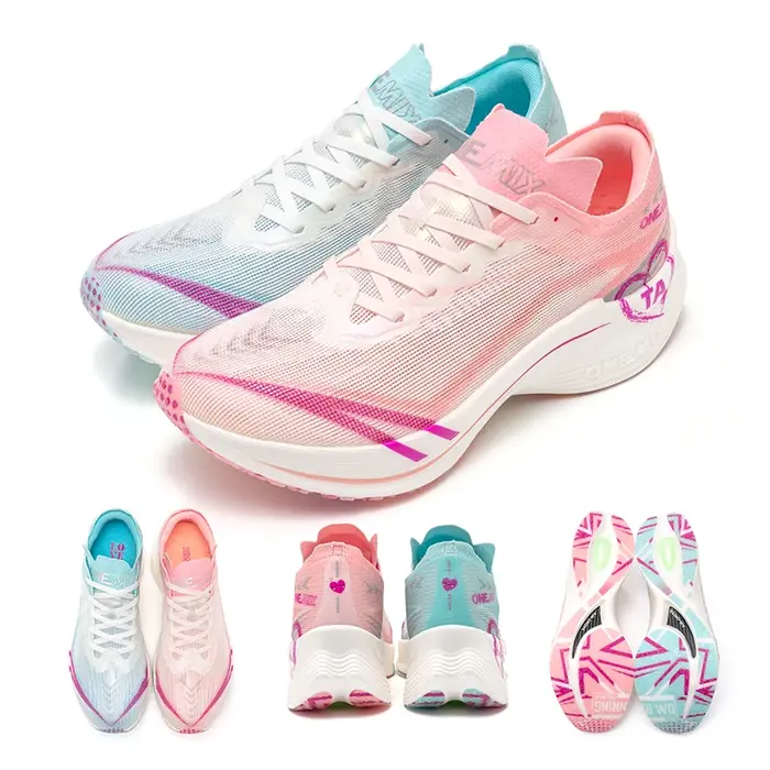 ONEMIX ivoire blanc chaussures de course pour hommes grosses baskets Marathon formateurs