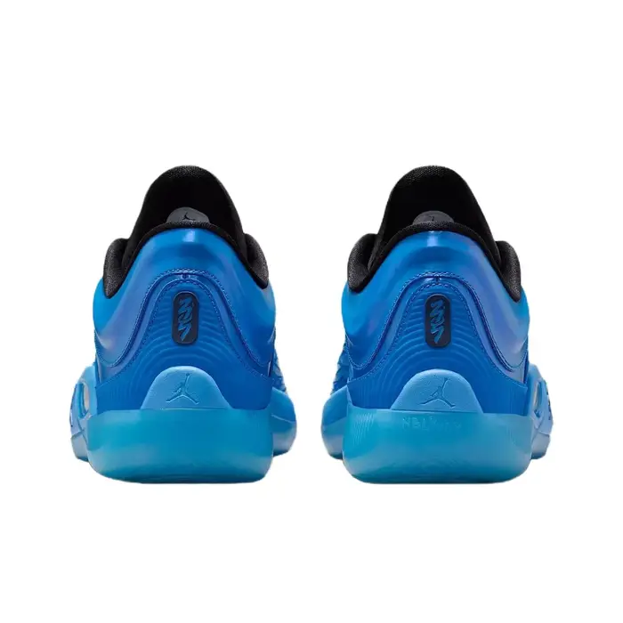 POIZON Jordan Zion 4 Chaussures de basket-ball basses résistantes à l'abrasion unisexe bleu noir FD0591-400