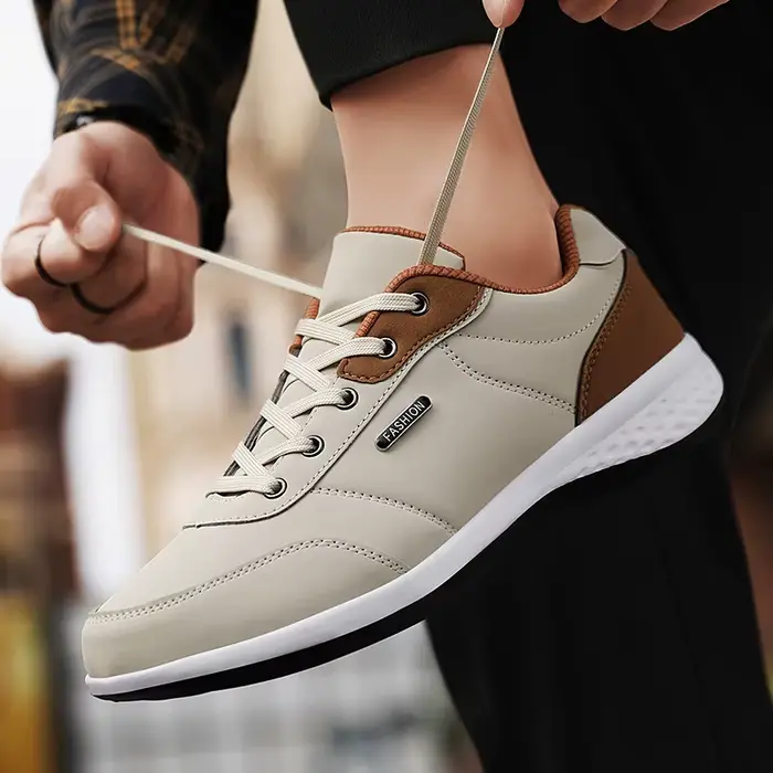 Nouveau Balan hommes chaussures en cuir Sneaker tendance
