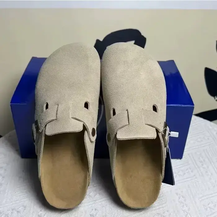 Sandales en cuir tendance KIMV pour hommes et femmes, chaussures de plage décontractées vintage conf