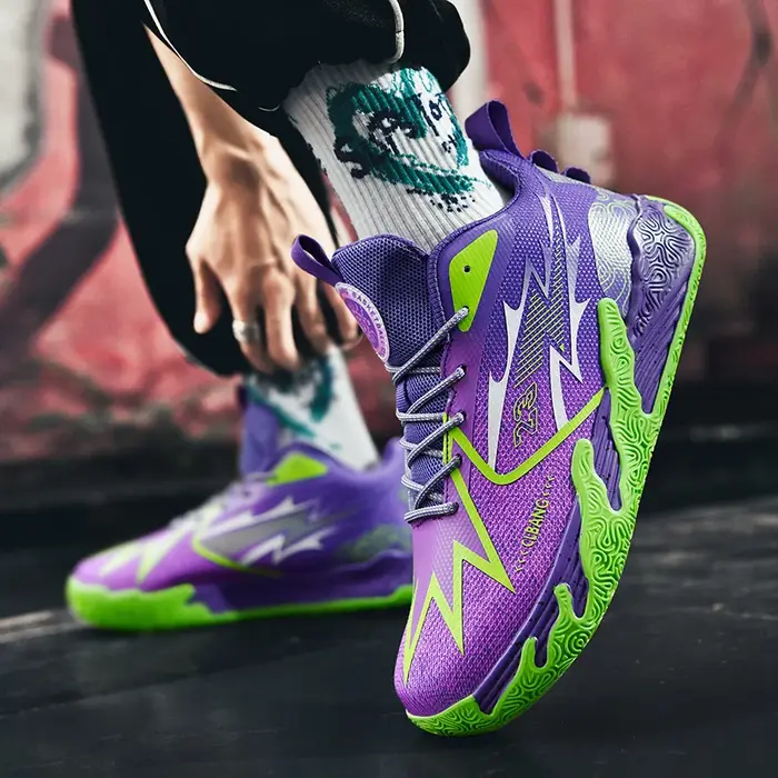 Chaussures de basket-ball professionnelles pour hommes, chaussures de sport athlétiques, entraînement de haute qualité, bottes imperméables unisexes, baskets rembourrées