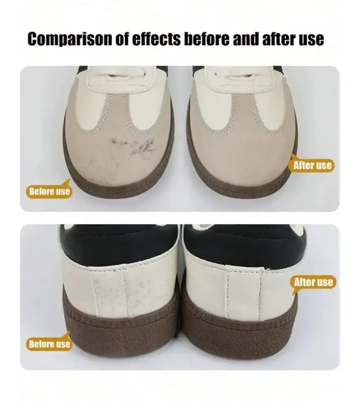 Nettoyeur de chaussures portable en cuir suédé