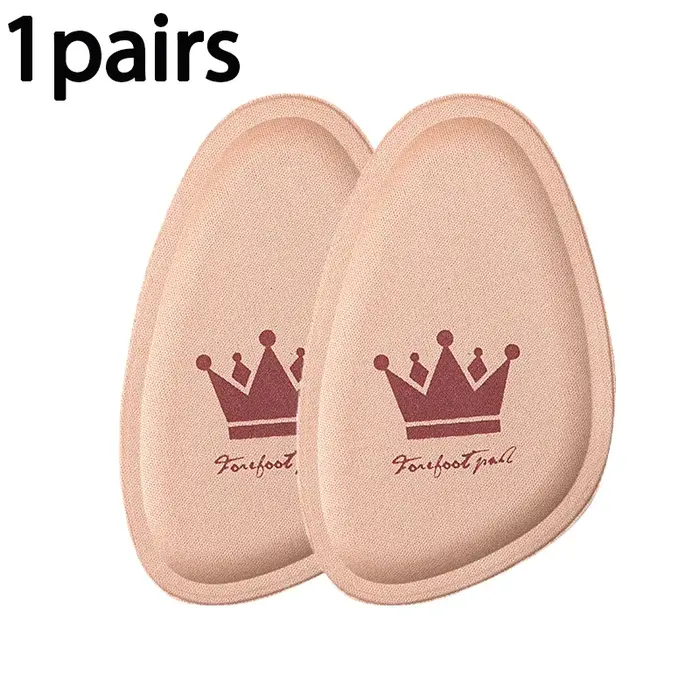 1/2/5 paires femmes antidérapant couronne avant-pied coussinets soulagement de la douleur insérer demi taille semelles coussins Anti-douleur orthopédique demi-rembourages