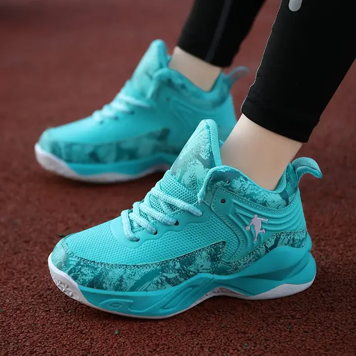 Nouvelles chaussures de basket-ball de marque pour enfants, respirantes et confortables, chaussures de sport pour enfants, baskets de basket-ball d'extérieur pour garçons, chaussures de gym pour fille