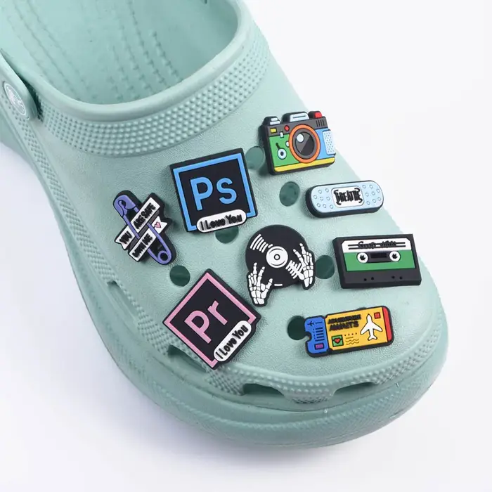 Breloques de chaussures CD de musique
