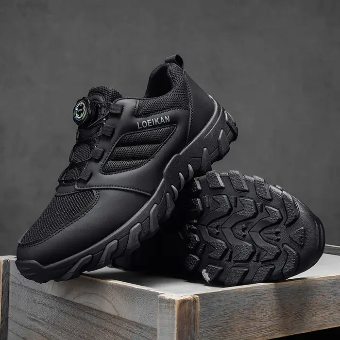 Baskets décontractées à boucle rotative pour hommes - Chaussures de marche respirantes pour l'extéri