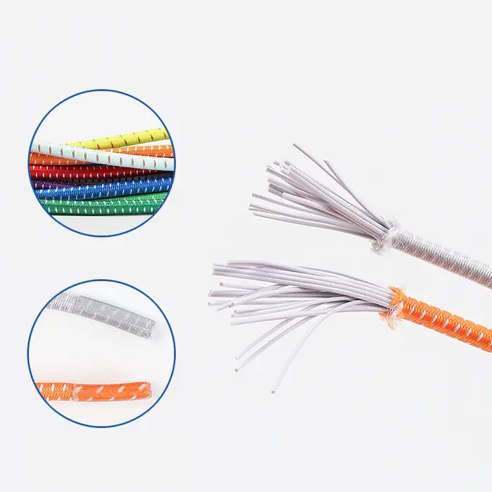 New1 paire de lacets sans cravate 1 seconde de lacet élastique rond en plastique à verrouillage rapi