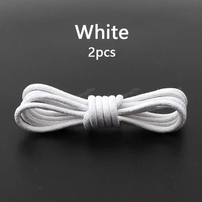 Lacets en coton ciré rond Oxford