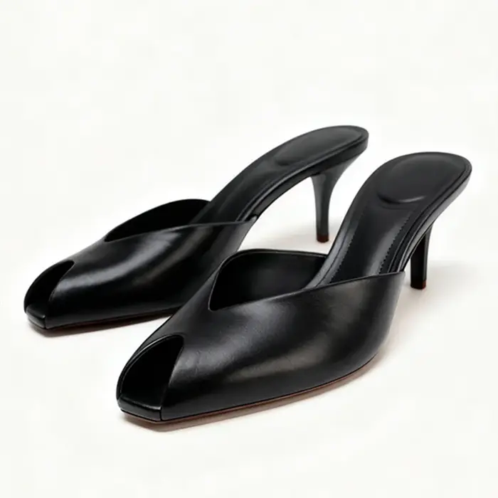 Nouvelles sandales d'été pour femmes, élégantes, à talons hauts et bout ouvert, chaussures décontrac