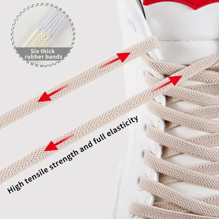Lacets de chaussures élastiques pour enfants et adultes