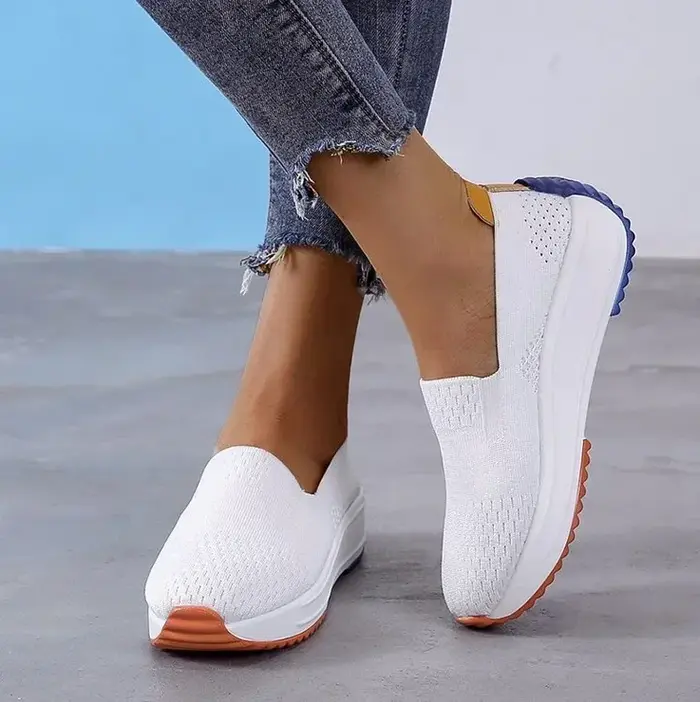 UZZDSS-Chaussures Confortables pour Femme, Brodées Personnalisées, Nouvelle Collection 2024