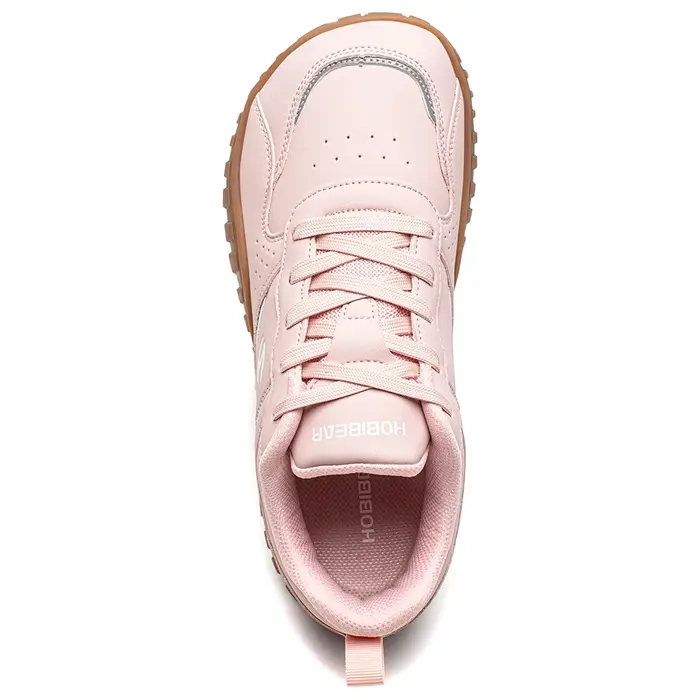 HOBIBEAR chaussures à bout large unisexe artificiel pieds nus baskets décontracté à lacets chaussure