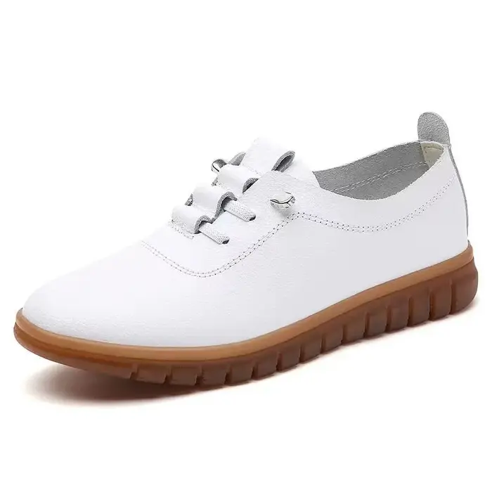 Chaussures de sport blanches confortables et non fatiguées pour femmes