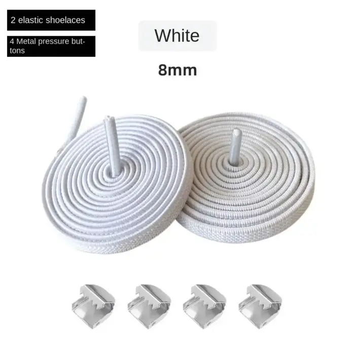 Lacets élastiques durables sans nœuds pour chaussures de course